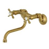Kingston Brass KS116SB Ayarlanabilir Merkez Duvara Monte Banyo Bataryası