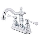 Kingston Brass KS1601BL Heritage Merkez Seti Pirinç Açılır Lavabo Bataryası
