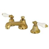 Kingston Brass KS4467PL 20,32 cm Yaygın Banyo Bataryası, Fırçalanmış Pirinç