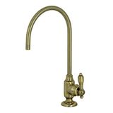 Kingston Brass KS5193TAL Tudor Tek Saplı Su Filtreleme Bataryası, Antik Pirinç