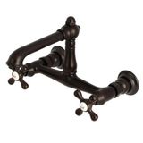 Kingston Brass KS7245AX İngiliz Kırsal Banyo Bataryası, 6-5/8 inç Musluk Erişiminde, Yağla Pürüzsüzleştirilmiş Bronz