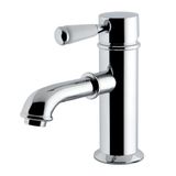 Kingston Brass KS7411DPL Tek Porselen Kollu Lavabo Musluğu, Pirinç Pop-up ile 12,7 cm Ağız Erişimi, Cilalı Krom