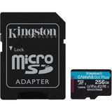 Kingston Canvas Go Plus SDCG3/256GB Class10 UHS-I U3 A2 V30 256 GB Micro SD Kart
