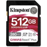 Kingston Canvas React Plus 512GB V60 SD Hafıza Kartı