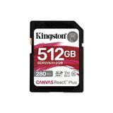 Kingston Canvas React Plus SDR2V6/512GB Class 10 UHS-II U3 V60 512 GB Hafıza Kartı
