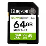 Kingston Canvas Select Plus Sds3-64Gb Class 10 Uhs-I U1 A1 V10 64 Gb Hafıza Kartı