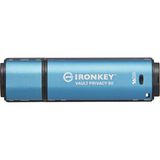 Kingston Daha Fazla Veri Koruması Için Kingston Ironkey Vault Privacy 50 Fıps 197 Sertifikalı ve Xts-Aes 256 Bit Şifreli USB Bellek - IKVP50/16GB - 16 GB - Siyah