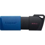 Kingston Datatraveler Exodia M 64GB USB Flash Bellek DTXM/64GB USB 3.2 Gen 1 (64 Gb, Siyah / Mavi) - Altın