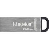 Kingston Datatraveler Kyson 64Gb Usb Flash Bellek Şık, Kapaksız Metal Gövdeli 200Mb/S Ye Varan Okuma