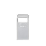 Kingston DataTraveler Micro USB Stick 64GB 200MB/s Metal USB 3.2 Gen 1 - DTMC3G2/64GB, Gümüş