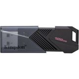 Kingston DTXON-128GB 128GB Portable USB 3.2 Gen 1 DataTraveler Exodia Onyx Flash Bellek - Siyah - 128 GB