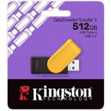 Kingston DTXS-512GB 512 GB Portable USB 3.2 GeN1 Datatraveler Exodias Black Yellow Flash Bellek