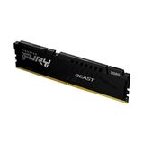 Kingston Fury Beast Siyah Ddr5 16 GB 6000MT/S CL36 Dımm Masaüstü Oyun Belleği Tek Modül Amd Expo ve Intel Xmp - KF560C36BBE2-16