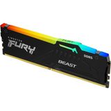 Kingston Fury Beast Siyah Rgb Expo 16 GB 6800MT/S Ddr5 CL34 Dımm Masaüstü Oyun Belleği Tek Modül - KF568C34BBEA-16