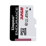 Kingston High-Endurance 32GB microSD Hafıza Kartı SDCE/32GB 95MB/s - 30MB/s kadar Okuma Yazma, Ev Güvenlik Kamerası, Araç Kameraları