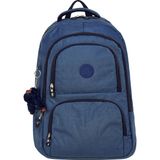 Kingston Hill Krinkıl Kumaş Hafif Sırt Çantası - Okul/günlük Kullanıma Uygun , Su Geçirmez , Çok Bölmeli - 44x20x30 - Duman Mavisi