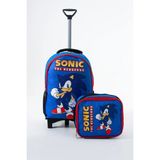 Kingston Hill Sonic Çekçek Beslenmeli Ilkokul Çantası - Sabit Çekçek Mekanizması (Katlanır Ön Ayak) - Tekli - Mavi