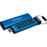 Kingston Ironkey 256GB Keypad 200, Fıps 140-3 Taşınabilir Type-C Bellek - IKKP200C/256GB