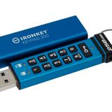 Kingston IronKey 256GB Keypad 200, FIPS 140-3 USB 3.2 XTS-AES 256-bit Şifre Korumalı Taşınabilir Bellek - IKKP200/256GB