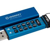 Kingston IronKey Keypad 200 Tip A donanım şifreli USB bellek FIPS 140-3 Level 3 (beklemede) XTS-AES 256 bit donanım şifrelemeli - IKKP200/16GB