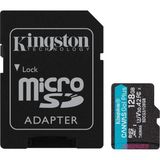Kingston SDCG3-128GB 128GB microSDXC Canvas Go Plus 128GB Hafıza Kartı 4K Video Desteği ile Yüksek Okuma/Yazma Hızı