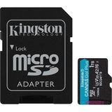Kingston Sdcg4-1Tb 1Tb Microsdxc Canvas Go Plus Gen4 200Mb-S A2 U3 V30 Card + Adp Hafıza Kartı - Yok