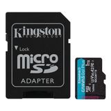 Kingston Sdcg4-1Tb 1Tb Microsdxc Canvas Go Plus Gen4 200Mb-S A2 U3 V30 Card + Adp Hafıza Kartı