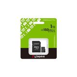 Kingston Sdcs3-1tb 1 TB microSDXC Canvas Select Plus Gen3 150MB-s A1 Card + Adapter Hafıza Kartı