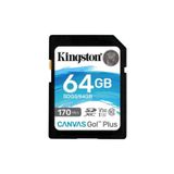 Kingston SDG3-64 GB SDXC Canvas Go Plus 170R C10 UHS-I U3 V30 Hafıza Kartı