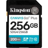 kingston sdg4-256gb 256gb sdxc canvas go plus gen4 200mb-s c10 uhs-ı u3 v30 hafıza kartı - Yok