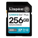 Kingston Sdg4-256Gb 256Gb Sdxc Canvas Go Plus Gen4 200Mb-S C10 Uhs-I U3 V30 Hafıza Kartı