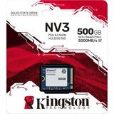 Kingston SNV3SM3/500G NV3 500 GB 22x30 mm PCIe 4.0 x4 M.2 NVMe SSD