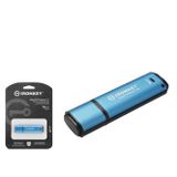 Kingstone KINGSTON IKVP50C 16 GB USB Type-C 3.2 Gen 1 IronKey Vault Privacy 50C Flash Bellek Mavi