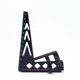 KingVal Ayarlanabilir Metal RC Araba Tekerlek Jantı Bombeli Ölçer Cetvel Yükseklik Ölçme Aleti 1/10 1/8 1/7 RC Araba ile Uyumlu (Siyah-Kırmızı)