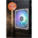 Kınık Tozluk 140x140 mm Beyaz Oyun PC aksesuarı , Masaüstü Bilgisayar Kasası Toz geçirmez FAN KAPAĞI
