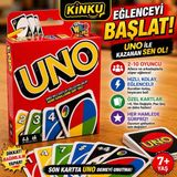 Kinku Uno Kart Oyunu Mattel Eğlenceli Aile Oyunu 2-10 Yaş Aralığına Uygun Kartlık Set - Yeşil - Mavi - Beyaz - Kırmızı