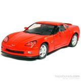 Kinsmart 1:36 Kırmızı Chevrolet Corvette Z06 Çek-Bırak Araba (Die-Cast)