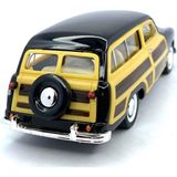 Kinsmart 1949 Ford Woody Wagon Çek Bırak 5inch. Lisanslı Model Araba, Oyuncak Araba 1:40 - Siyah