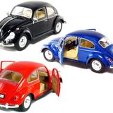 KiNSMART 1967 Volkswagen Beetle 1:24 Ölçekli 6½ "Die Cast Metal Model Oyuncak Araba 3Set