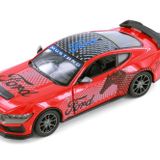 Kinsmart 2024 Ford Mustang Dark Horse, Mavi Livery Diecast Model Araba, Ölçekli Koleksiyon Oyuncak (Kırmızı)