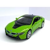 Kinsmart Bmw I8 - Çek Bırak 5inch. Lisanslı Model Araba, Oyuncak Araba 1:36 - Yeşil