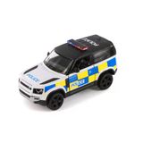 Kinsmart Land Rover Defender Polis Aracı Diecast Model Araba Çek Bırak Özellikli Lisanslı Ürün