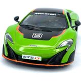 Kinsmart Mclaren 675LT (Modifiyeli) - Çek Bırak 5inch. Lisanslı Model Araba, Oyuncak Araba 1:36