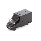 Kinsmart Mercedes Sprinter Metal Diecast Kamyonet, Beyaz, Çek Bırak Oyuncak Araç (Siyah)