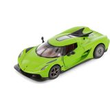 Kinsmart Metal Çek Bırak Araba Koenigsegg Jesko Absolut 1/36 Ölçekli - Yeşil