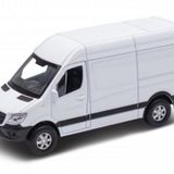 Kinsmart Sprinter Teslimat Beyaz Minibüs 1/48 Kalıp Döküm Mini Araba (Geri Çekme Araba) /Beyaz