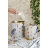 Kint Sugi Desenli Metal Saklama Kabı 2'li Set 2.1 Litre 4.1 Litre ERB48U5
