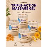 Kinzeno Triple Action Massage Gel Hareket Konforunu Destekleyen Rahatlatıcı Masaj Kremi 100 ml x 4 Adet