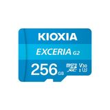 Kioxia 256GB Exceria G2 Micro Sdxc A1 Uhs1 V30 U3 4K Kayıt Hafıza Kartı (LMEX2L256GG2)-SD Adaptörlü