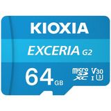 Kioxia EXCERIA G2 MicroSD V30 64 GB Hafıza Kartı